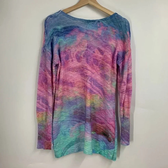 Soft Surroundings Women's‎ Lenore Multicolor Knit Pullover Sweater Size S - Picture 2 of 13